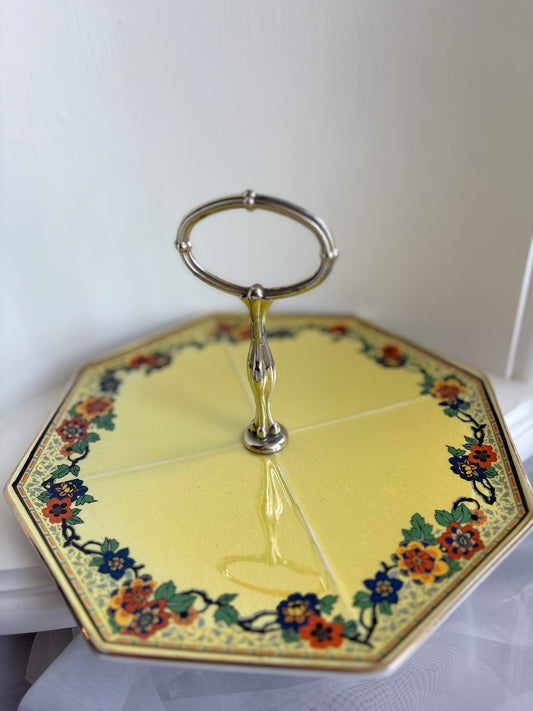 H&K Tunstall England Yellow Plate Platter