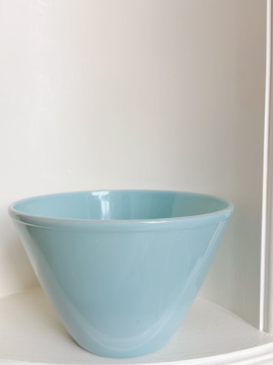 Large FireKing Blue Delphite Bowl