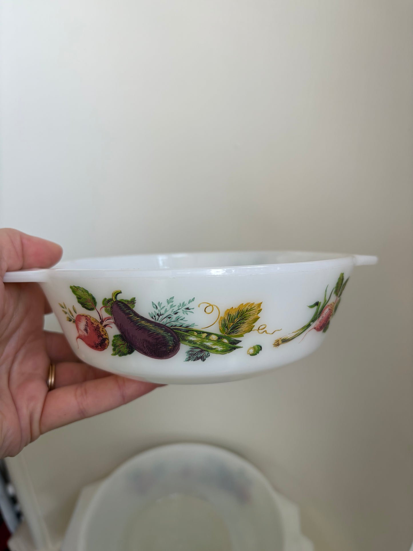 JAJ Pyrex England - “Market Garden” 3 piece casserole set