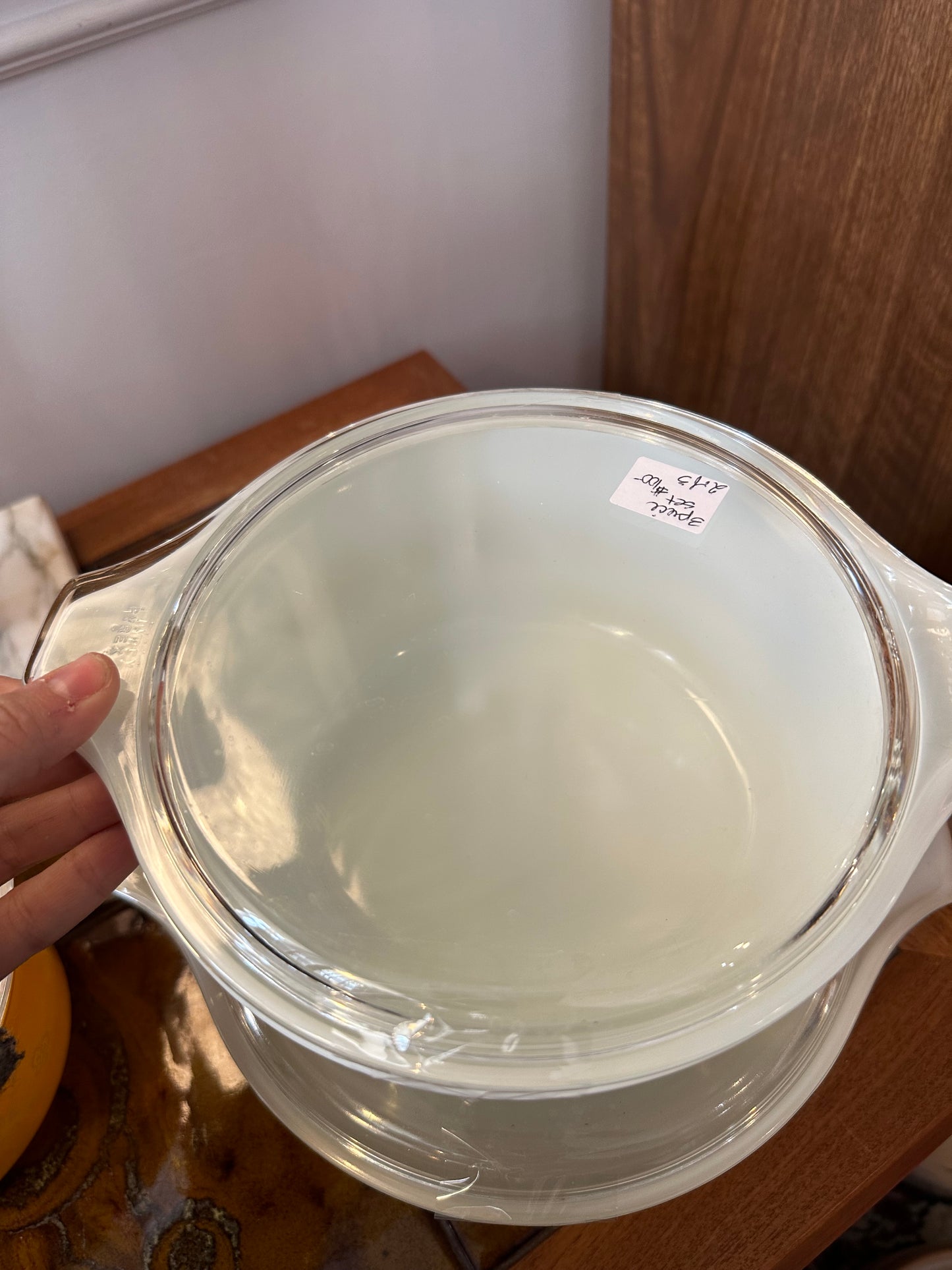 3 piece Pyrex Butterfly gold casserole set (with lids)