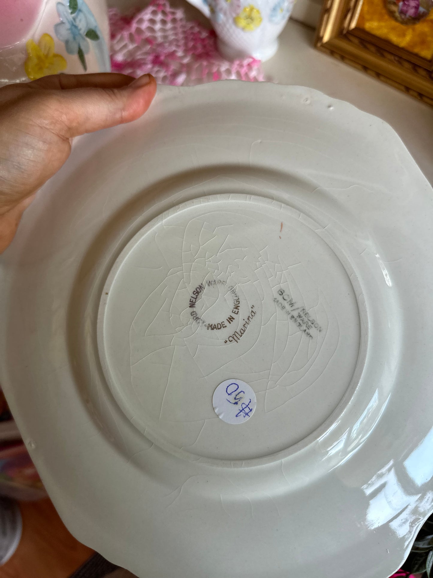Vintage Lord Nelson "Marina" Pattern Chintz Luncheon Plate-Made in England