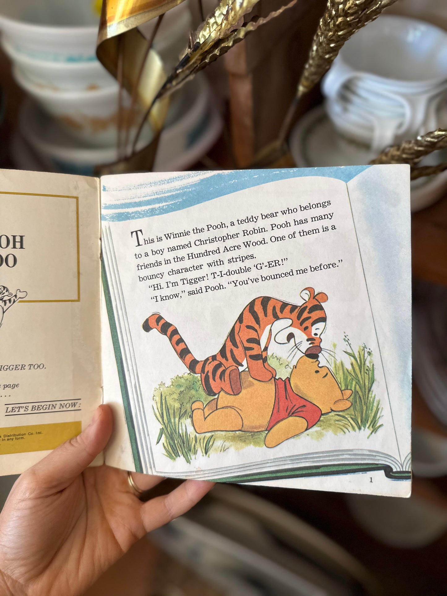 Winnie The Pooh and Tigger Too - Storybook & 33 1/2 RPM Vinyl - Disneyland Vinyl 366