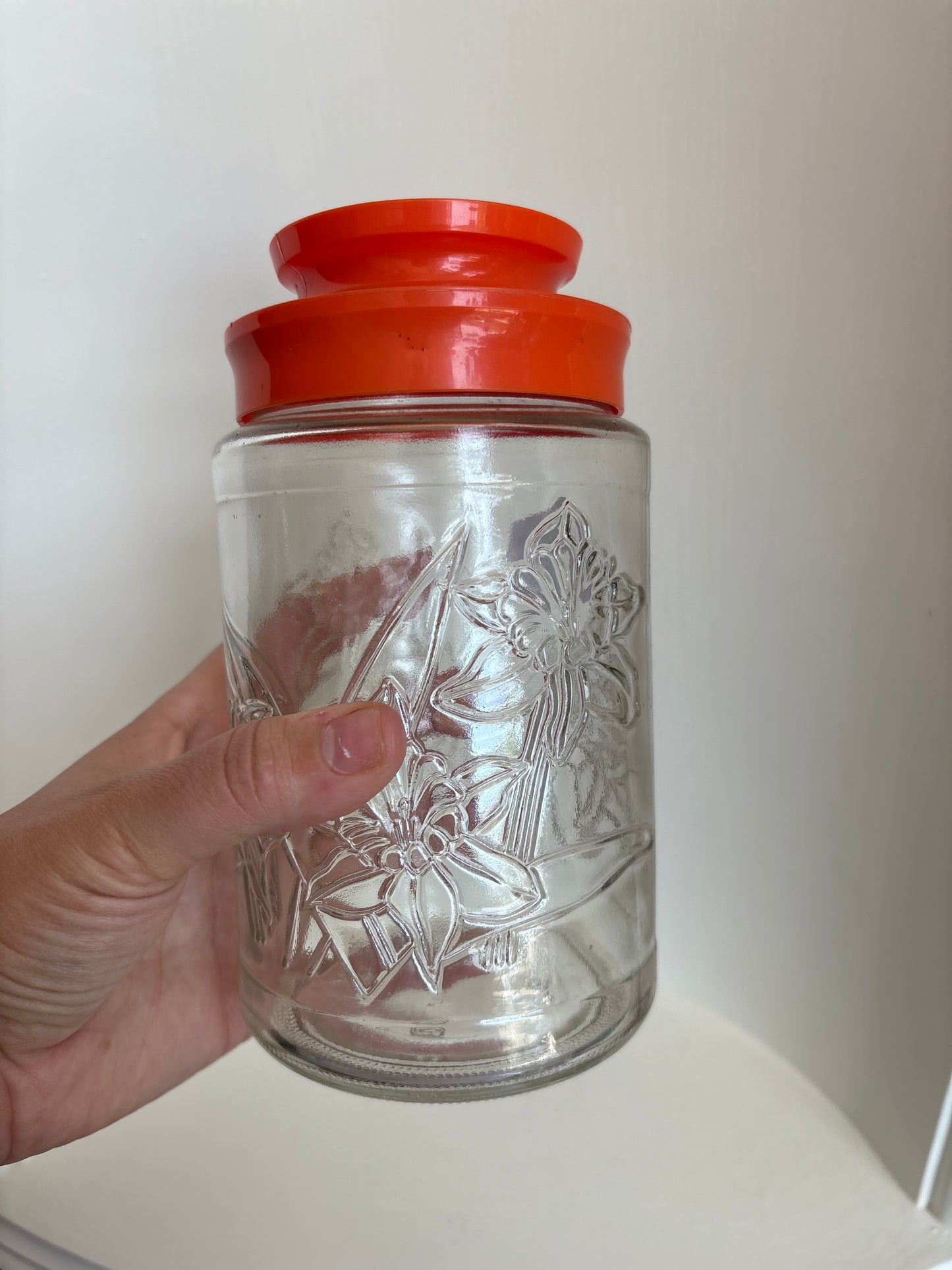 Anchor Hocking 1960s Daffodil Jar