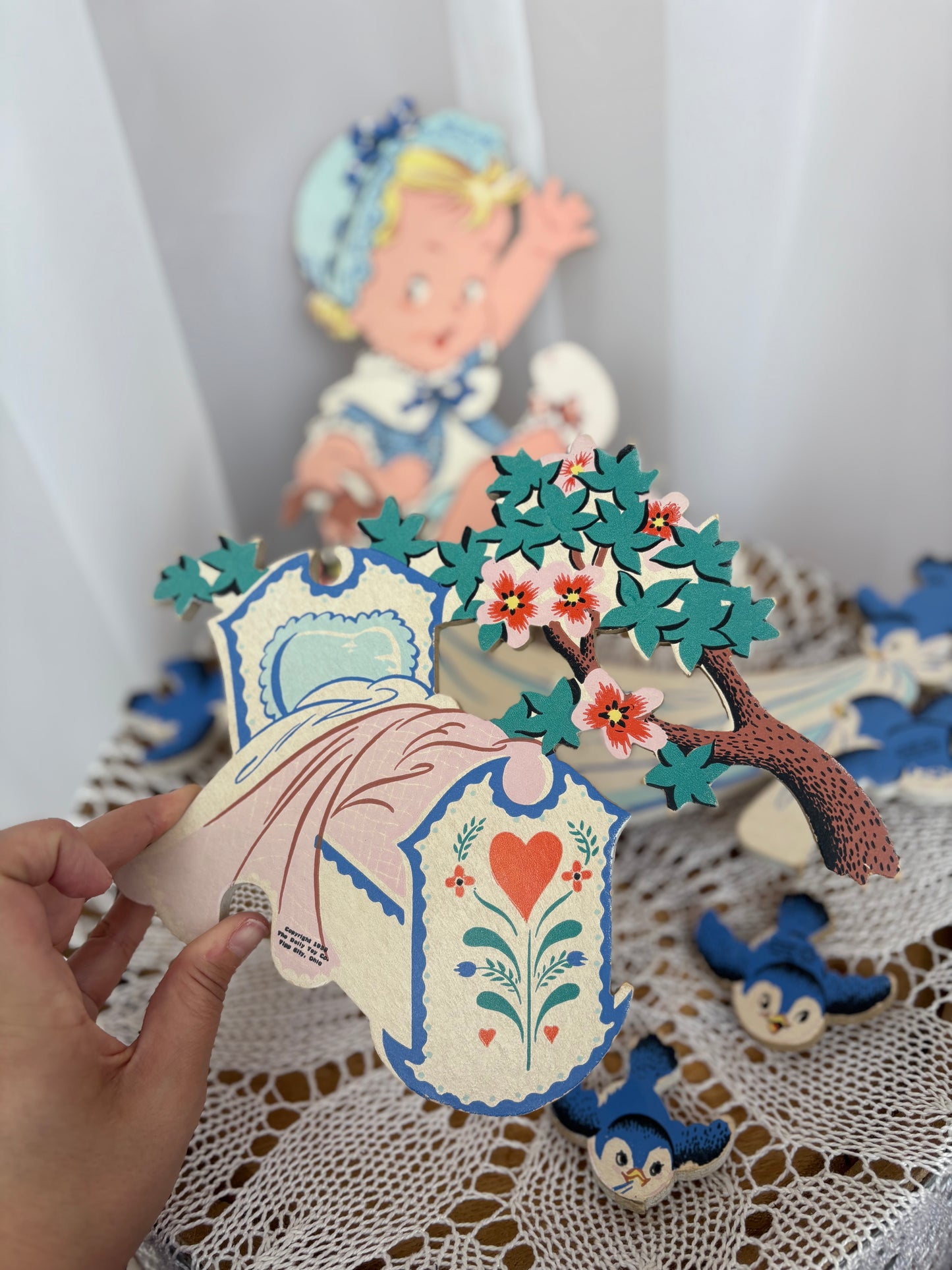 1952 Dolly Toy Company Nursery Wall Decor