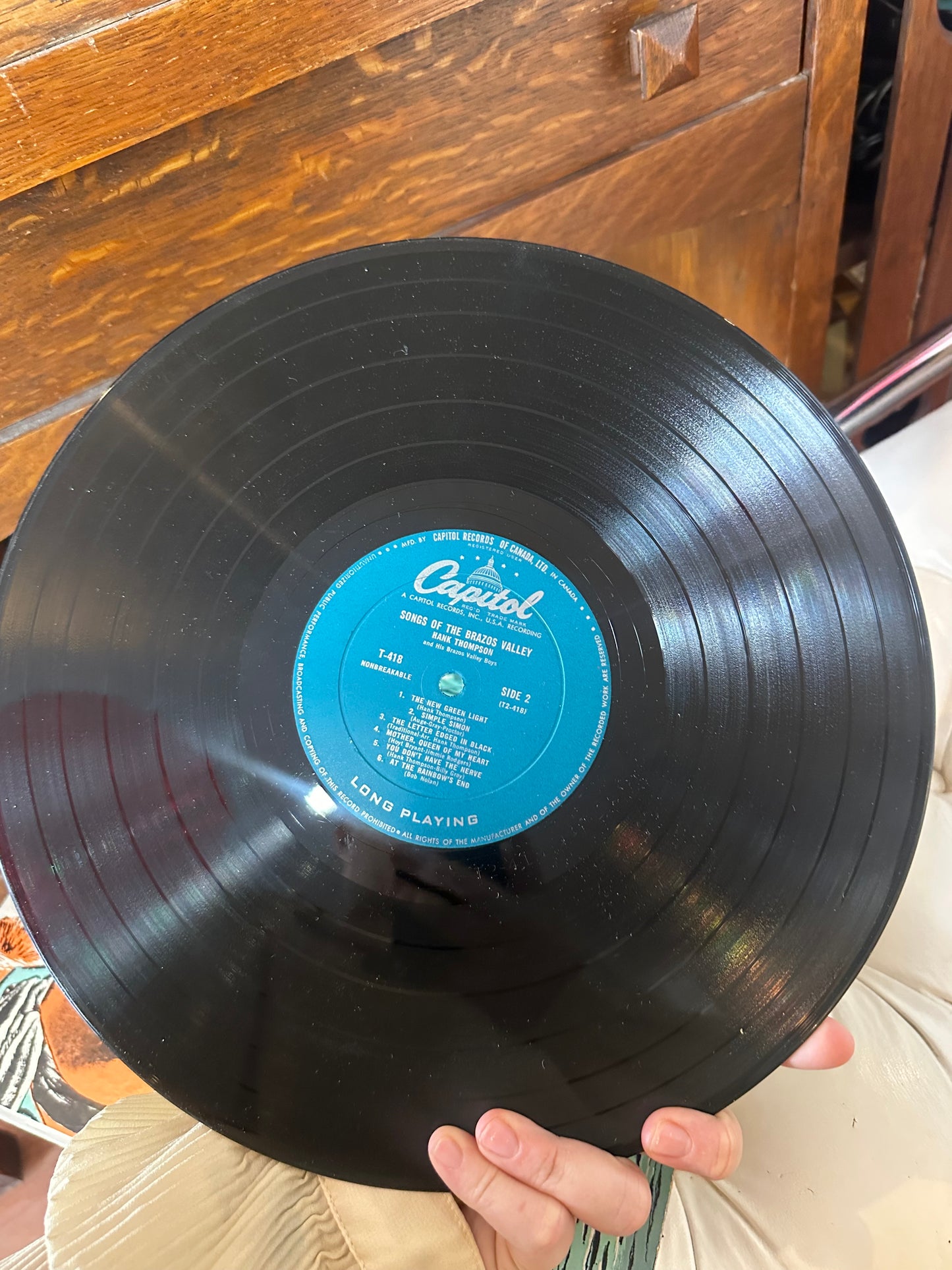 Hank Thompson - Songs of Brazos Valley Vinyl Record