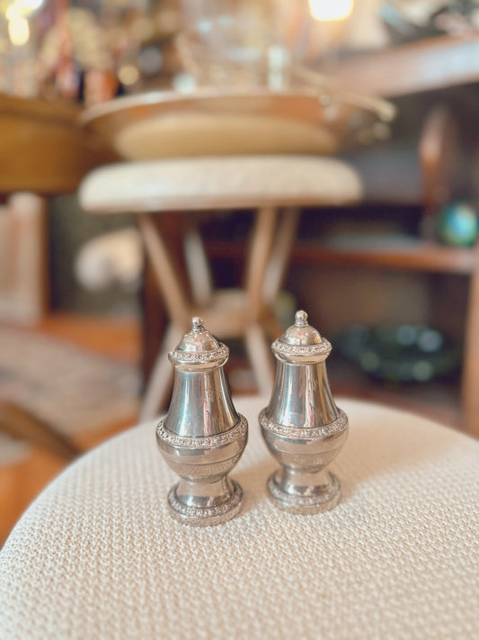 Ianthe England Silver Plated Salt & Pepper Shakers