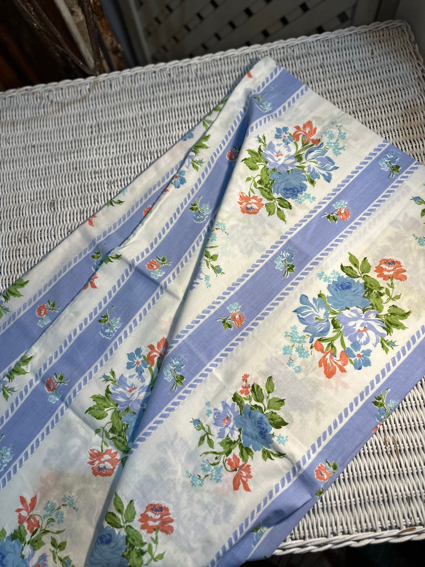 Pair of floral standard pillowcases