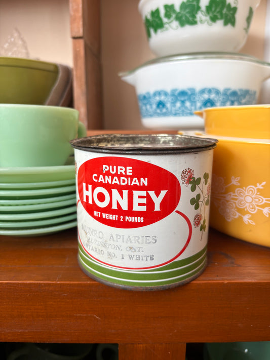 Munro Apiaries Pure Canadian Honey Tin - Alvinston ON
