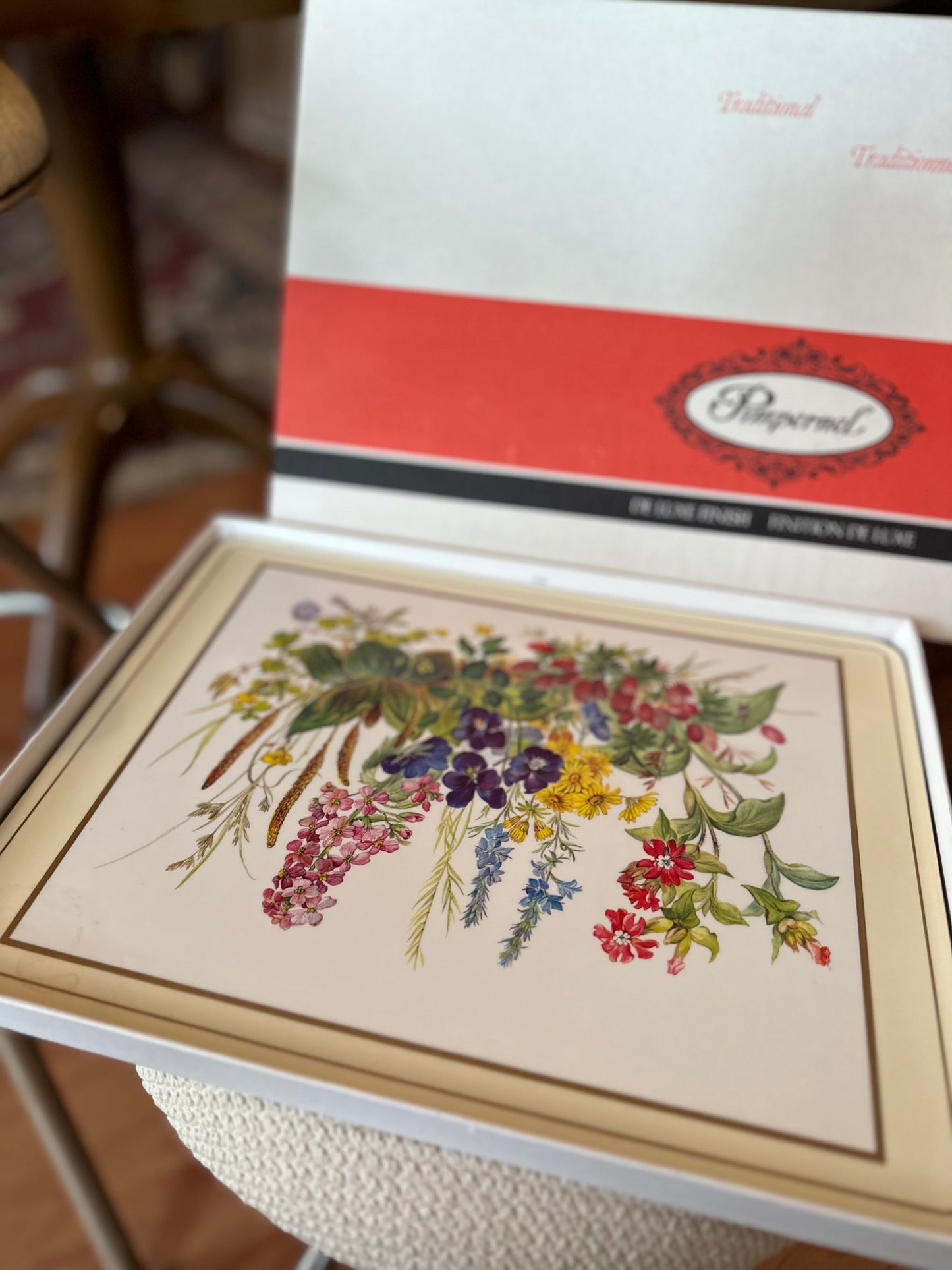 Pimpernel Floral Cork back Placemat Set of 4