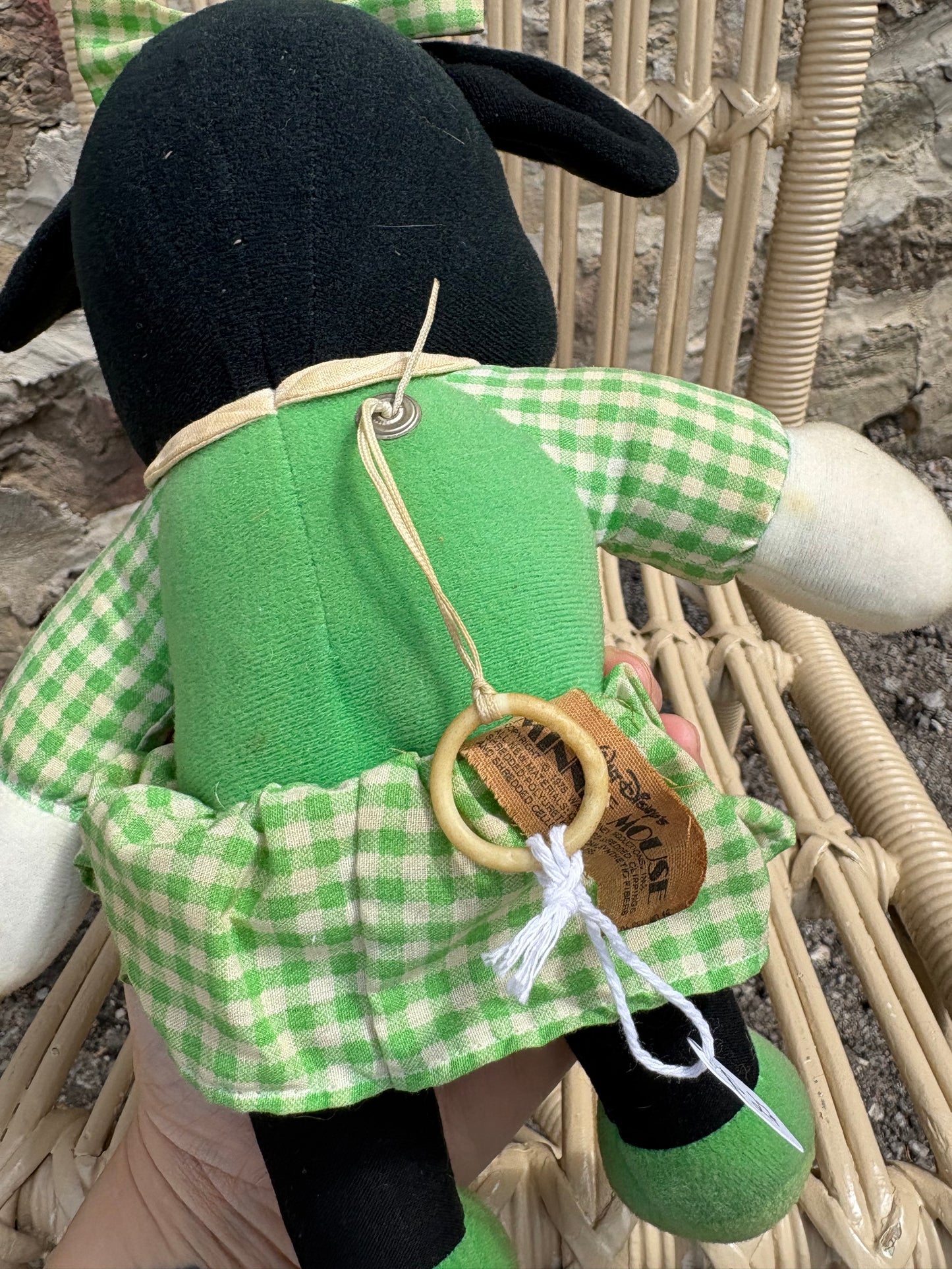 Vintage Knickerbocker Minnie Mickey Mouse Club Pull String Doll
