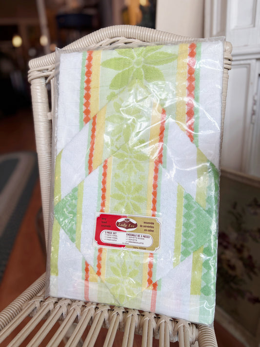 Lady Lee 100% Cotton 3 piece bathroom towel set