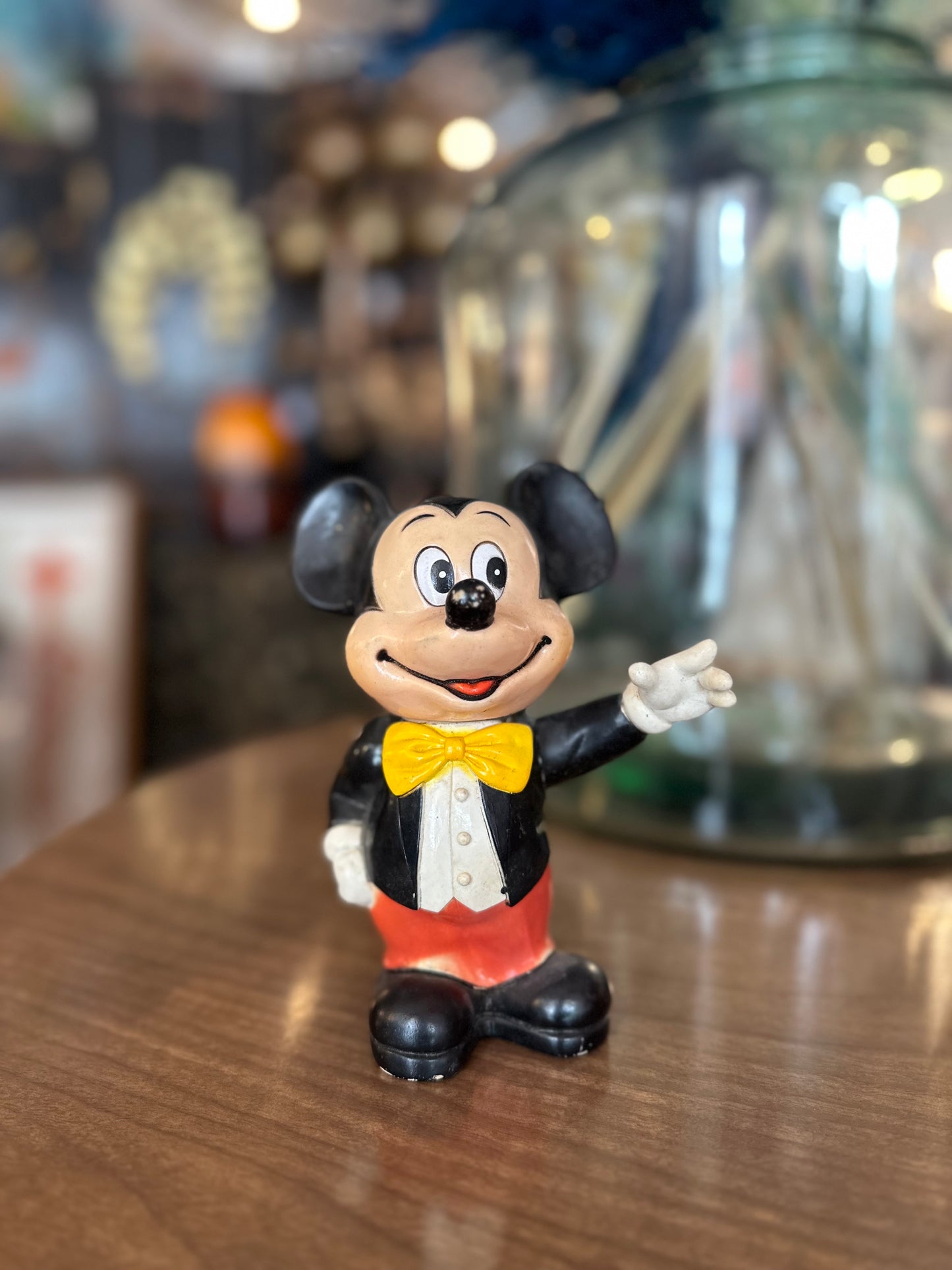 Mickey Mouse Vinyl Plastic Bank - made in Hong Kong