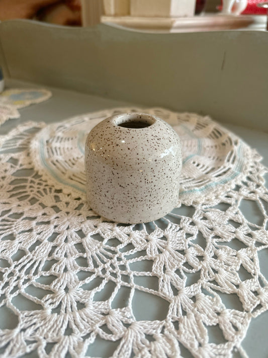 Artisan pottery matchstick holder/ small vase