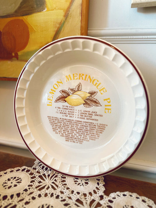 Lemon Meringue Pie plate