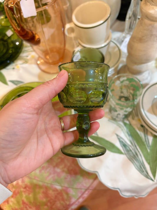 Green King Crown Small Cups - set of 6