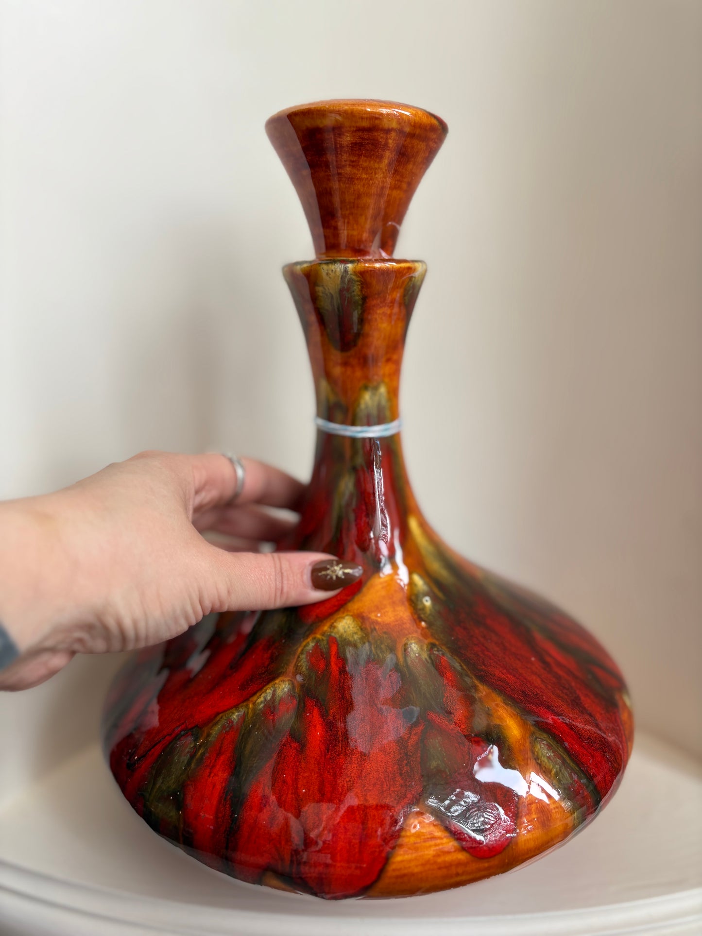 1973 Art Pottery Decanter