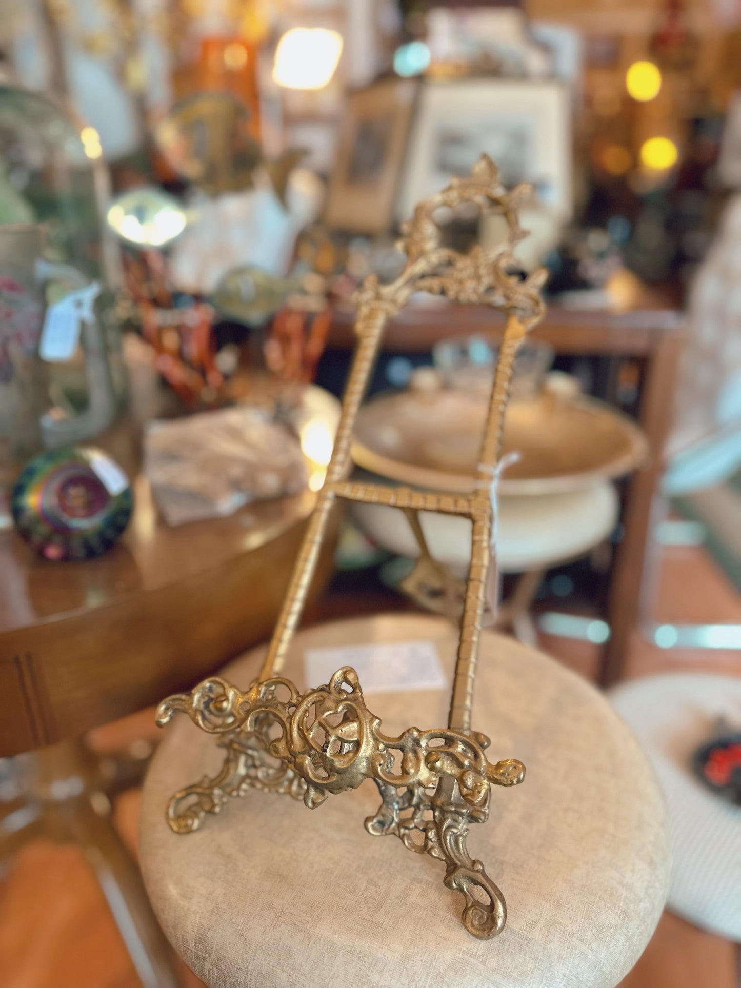 Brass picture stand