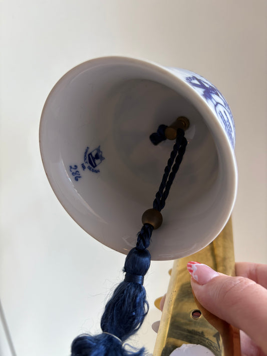 Fulton Denmark China Bell with brass hardware
