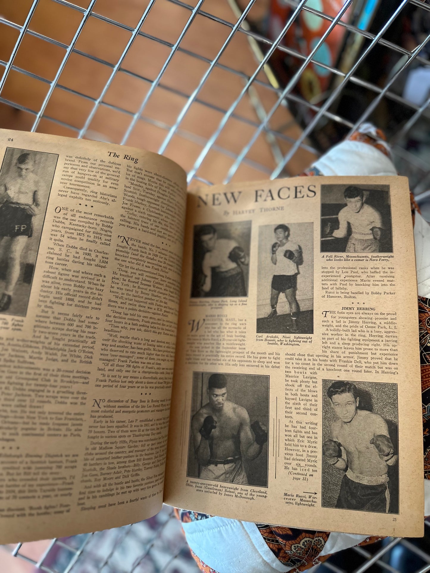 November 1948 The Ring Boxing Magazine Freddie Mills of Great Britain