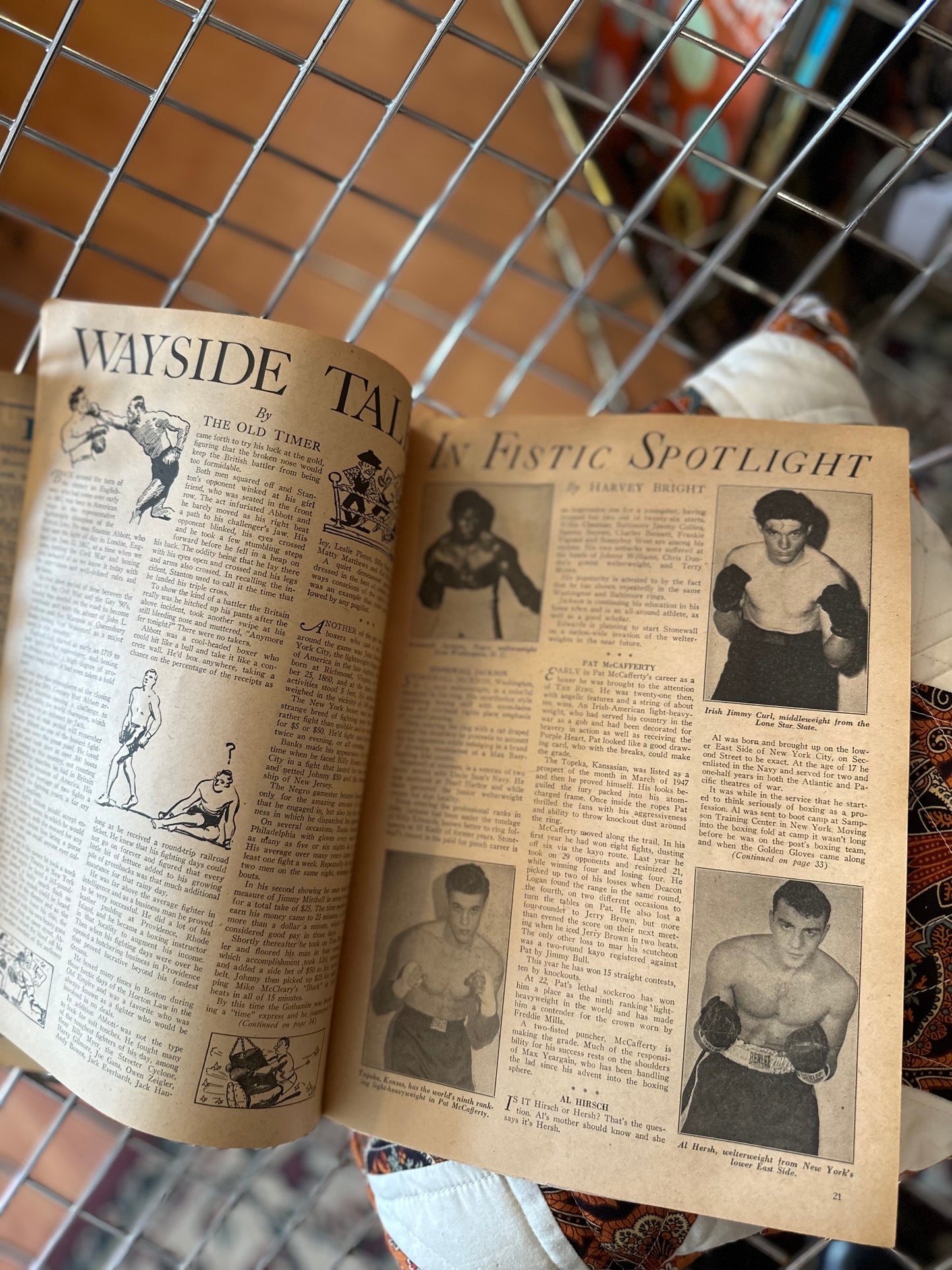 November 1948 The Ring Boxing Magazine Freddie Mills of Great Britain