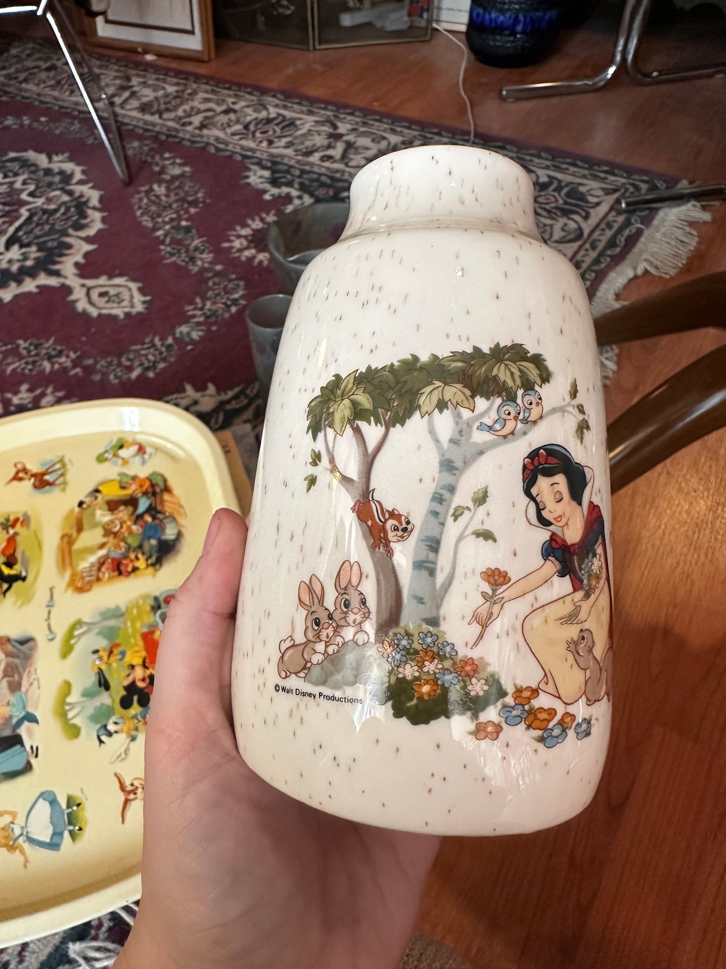 1970s Treasure Craft Disney’s Snow White and the Seven Dwarfs Vase