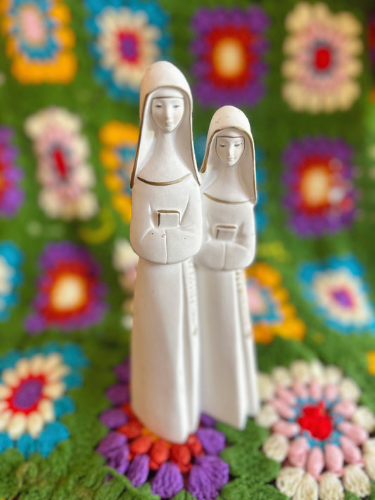 Plastic Nuns Figurine - made in Japan