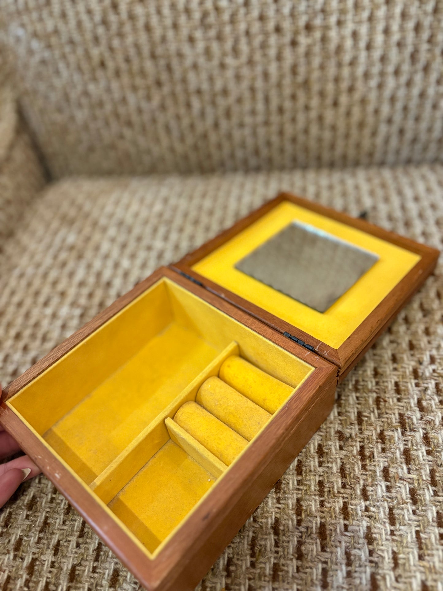 Wood & Tile Jewellery Box