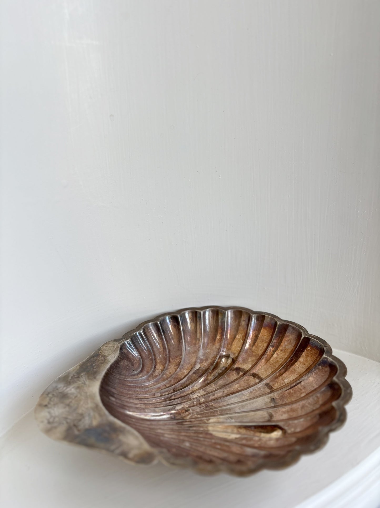 Electro Plated Silver Nickel Shell Dish - Made in England
