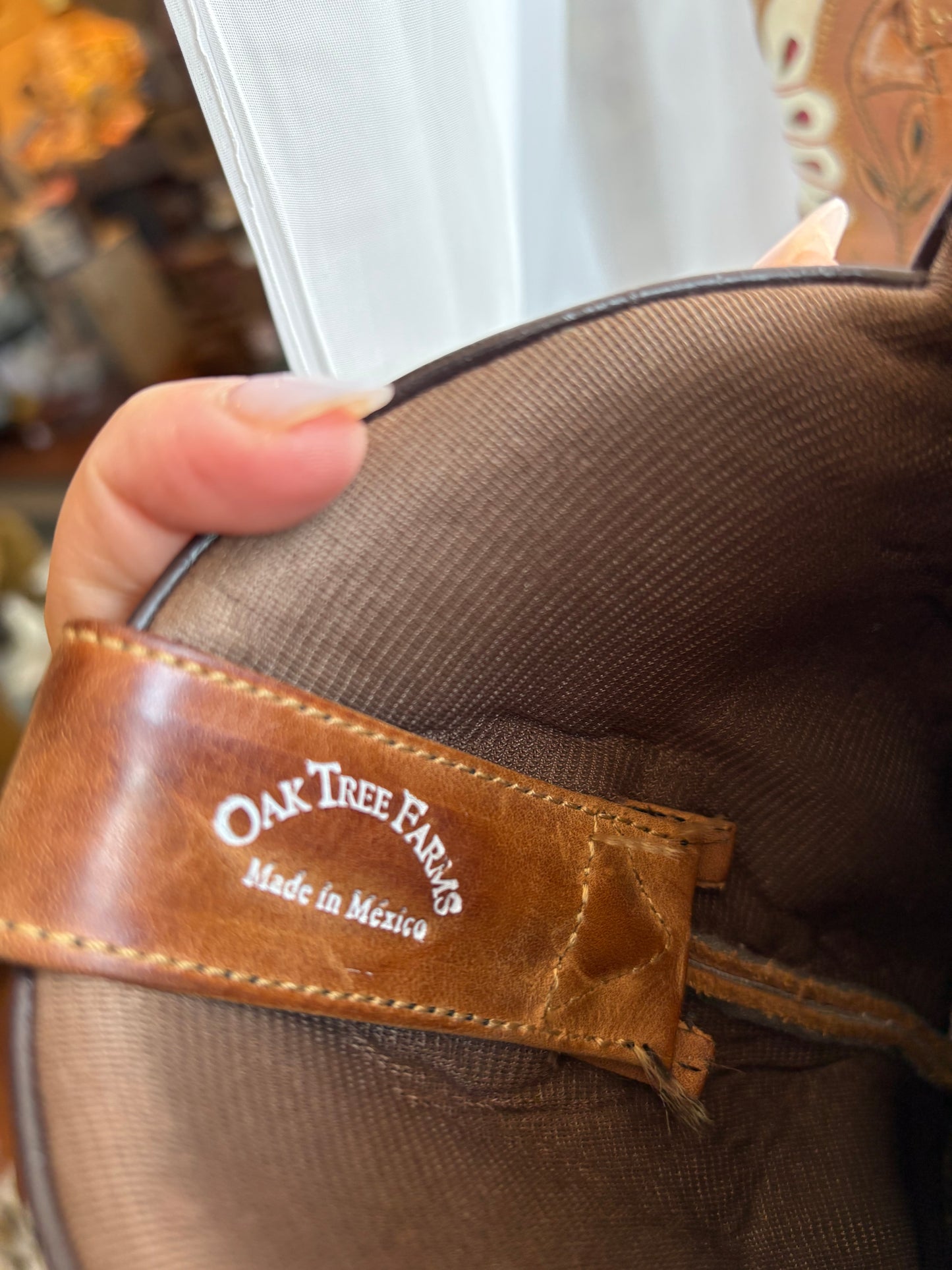 7 1/2 Women’s Oak Tree Farm low cowgirl boots