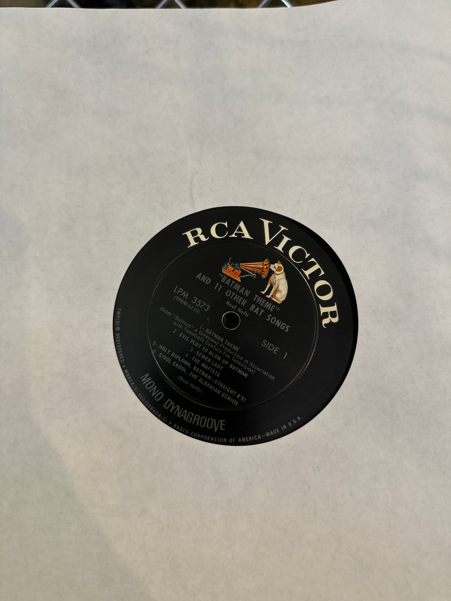 Batman Theme From Original 20th Century Fox Television Series on ABC - TV Vinyl