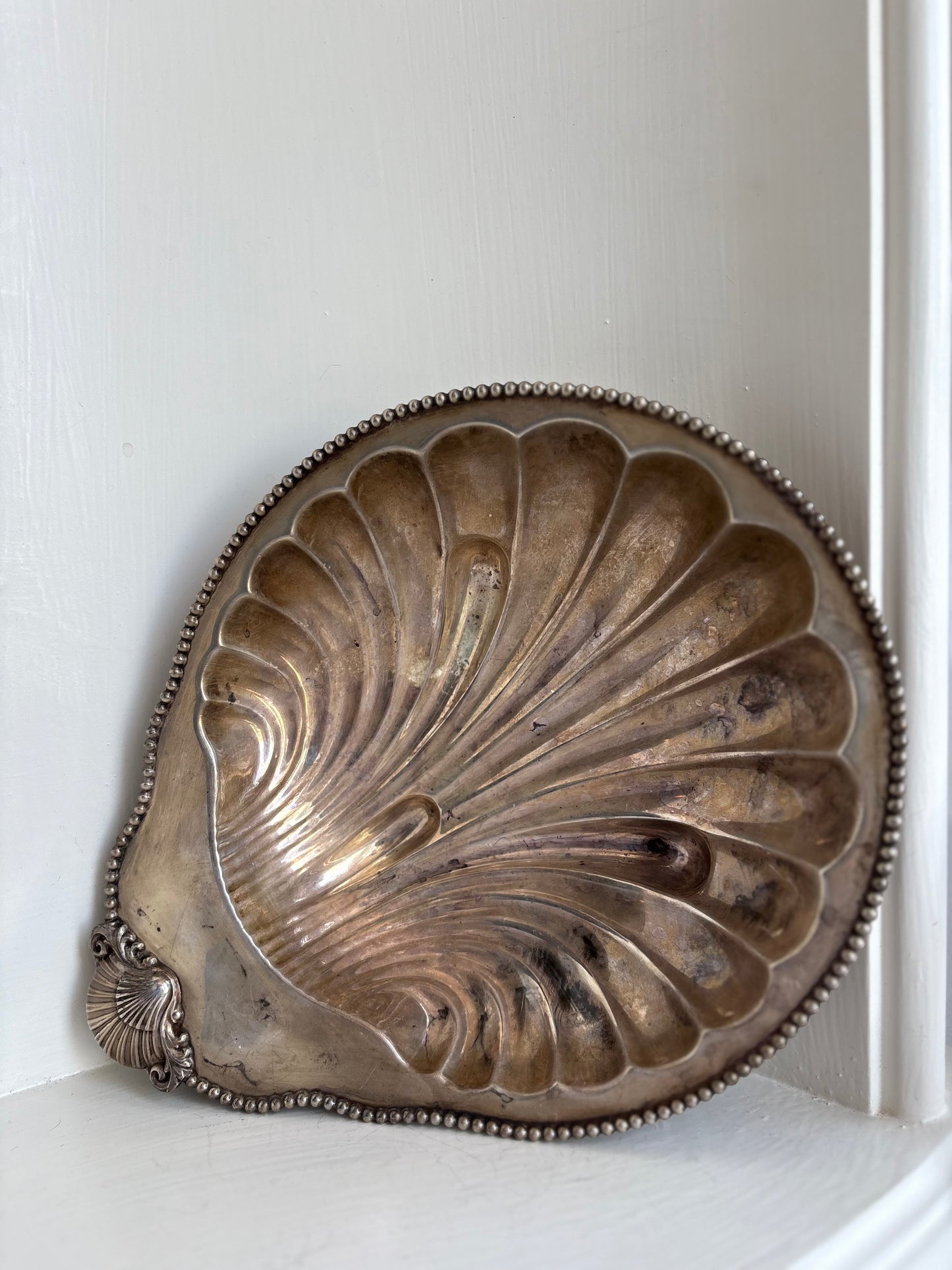 Electro Plated Silver on Copper Shell Dish - WM Rogers Hamilton Ontario