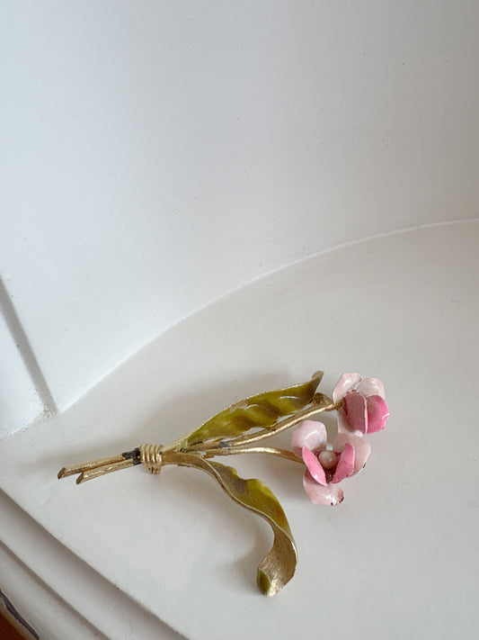 Brooch #13 - Pink Flowers