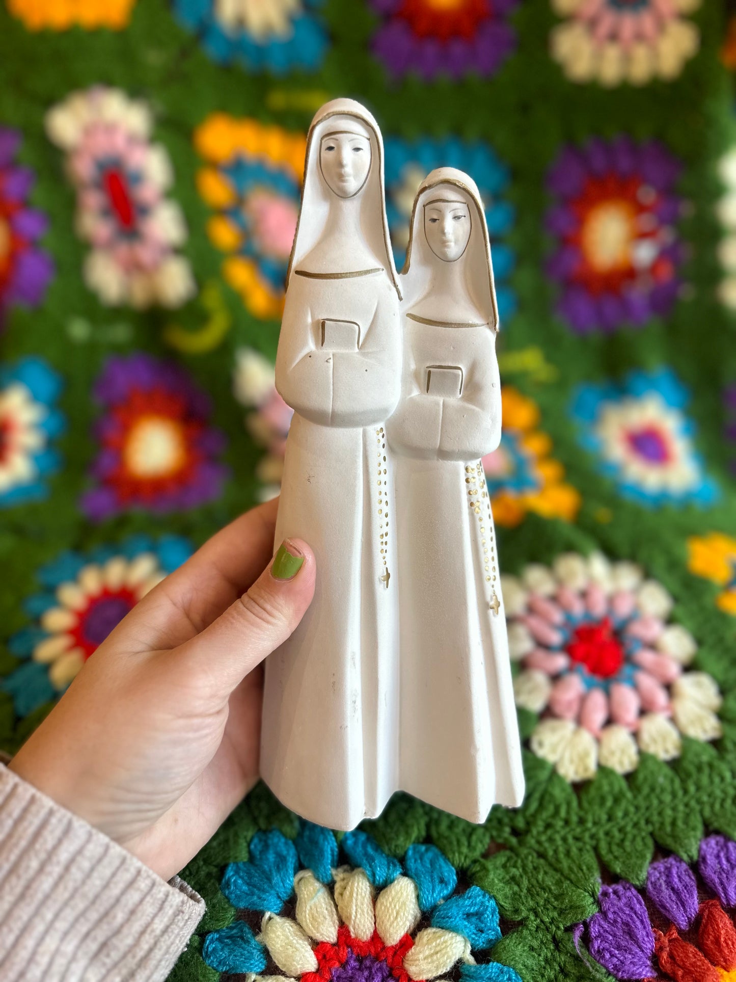 Plastic Nuns Figurine - made in Japan