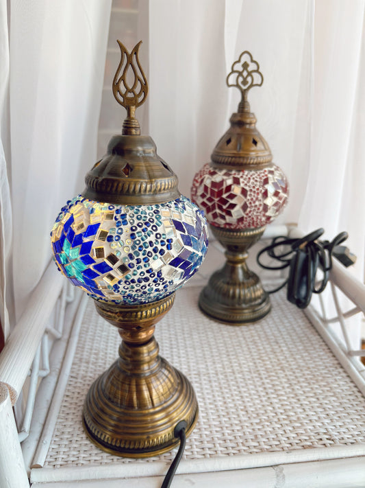 Blue Turkish style Mosaic lamp