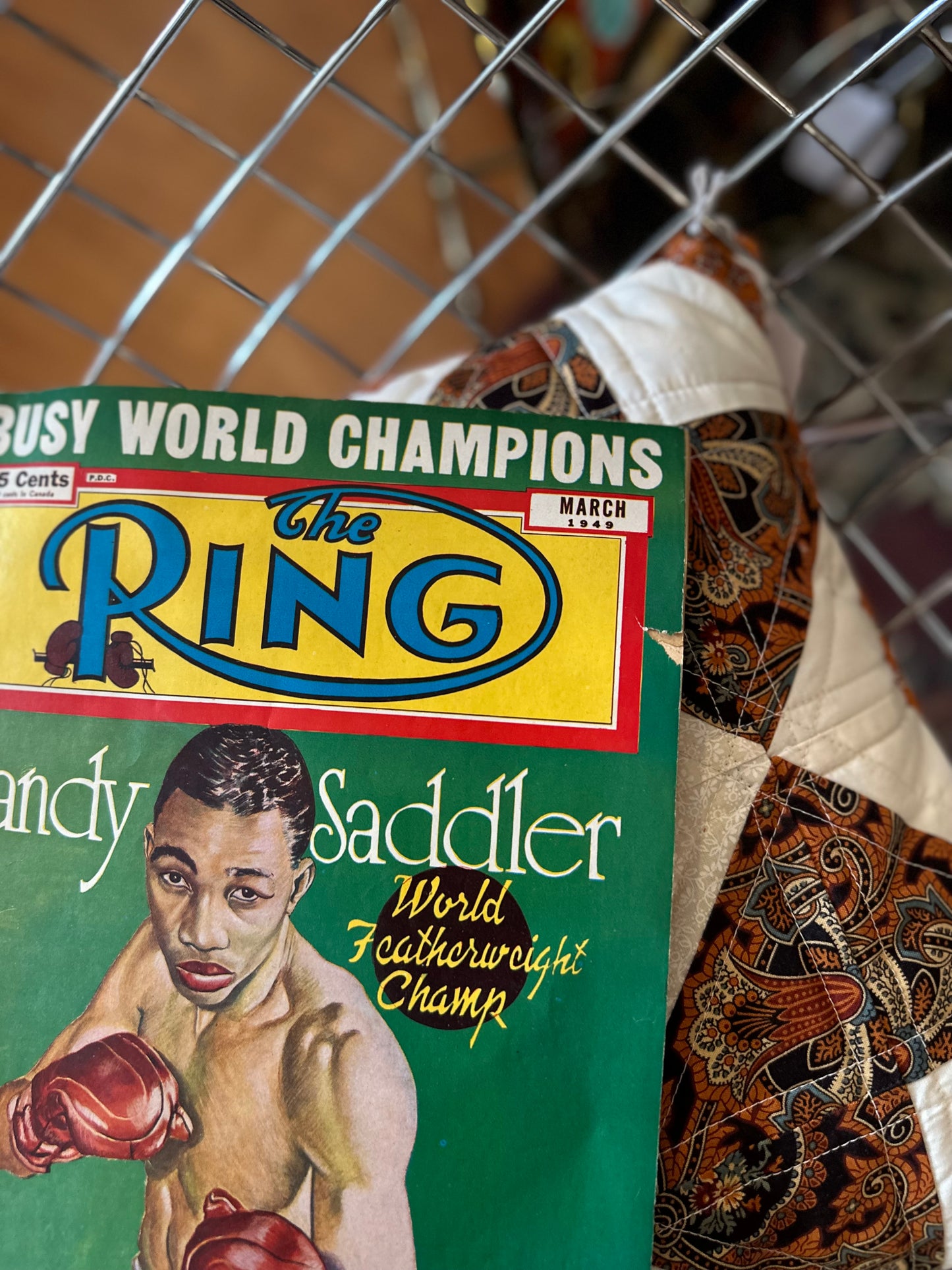 March 1949 The Ring Boxing Magazine - Sandy Saddler