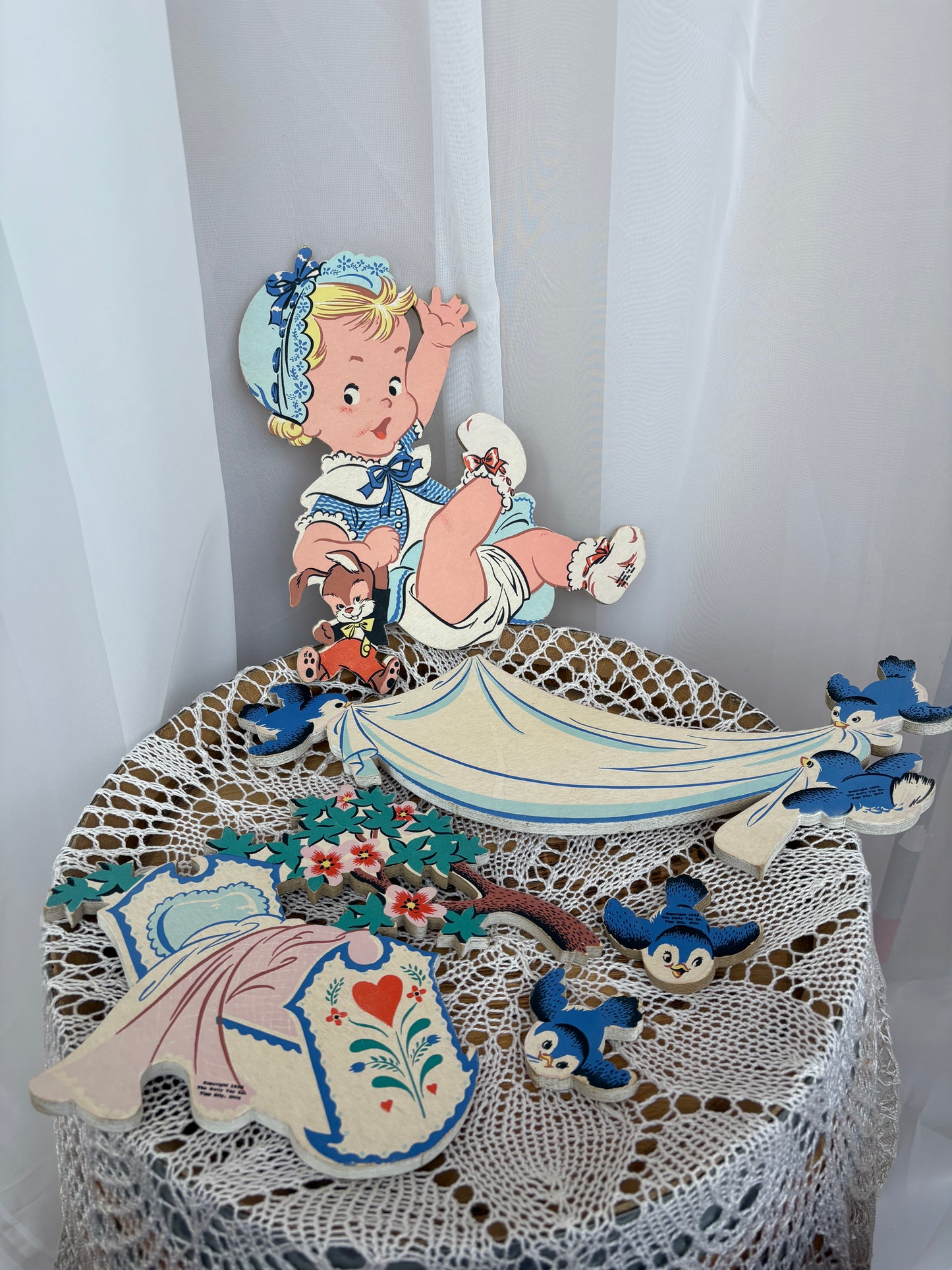 1952 Dolly Toy Company Nursery Wall Decor