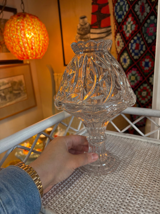 Large Crystal Fairy Lamp Candle Holder