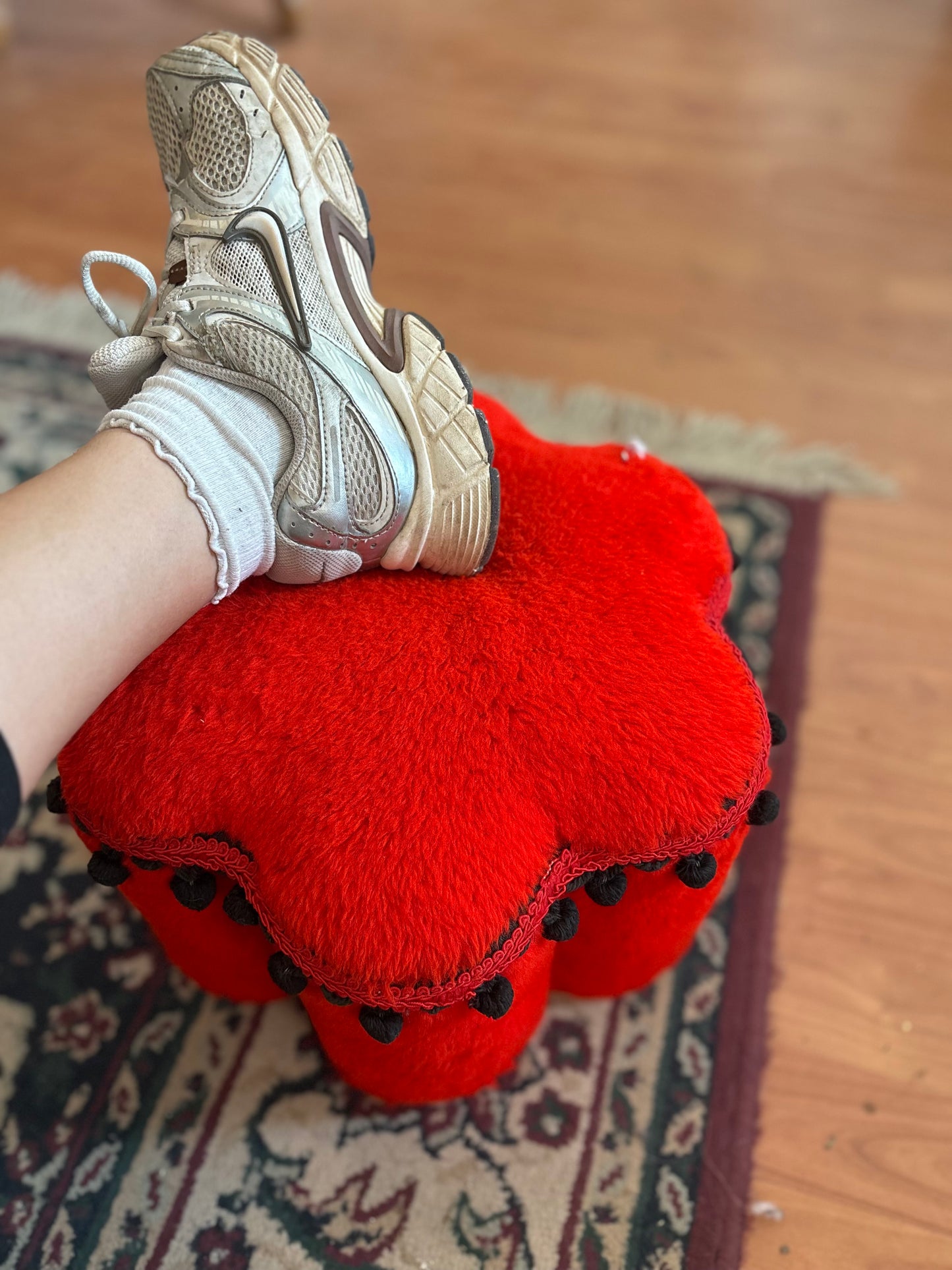 Small handmade footstool
