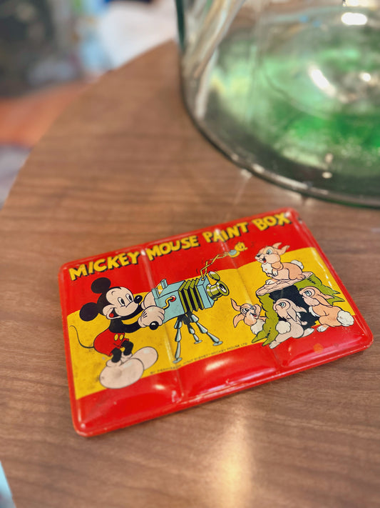 1960s Mickey Mouse Paint Box/ Tin - made in England
