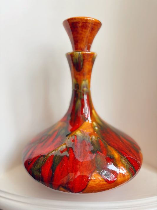1973 Art Pottery Decanter