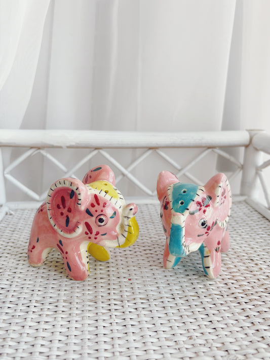 Ceramic Elephant Salt & Pepper Shakers