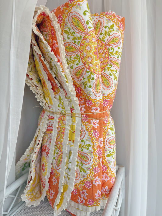 Dena Double Sided Quilt - 90x140 inches (2 available)