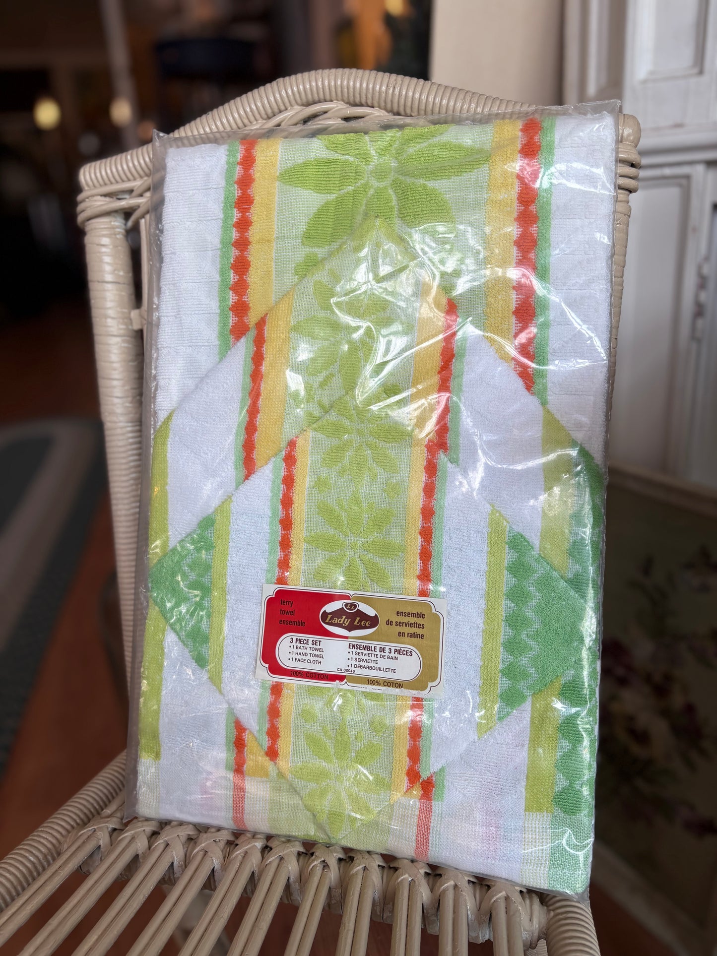 Lady Lee 100% Cotton 3 piece bathroom towel set