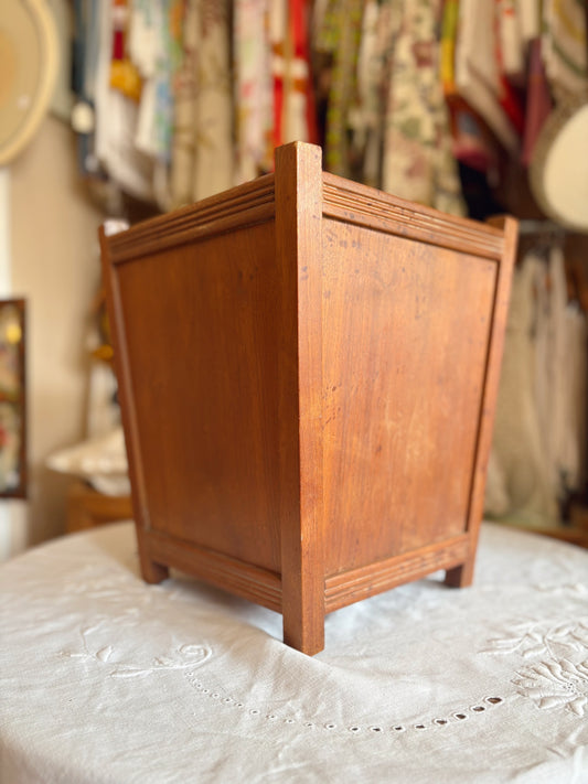 Mission 20s 30s waste basket copper inside