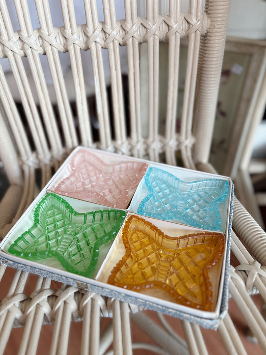 Butterfly ashtray/ trinket dish set