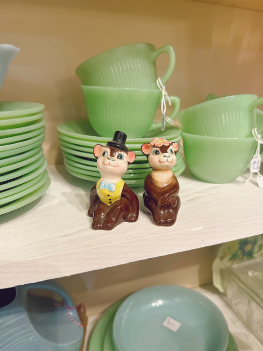 Bear couple salt & pepper shaker set