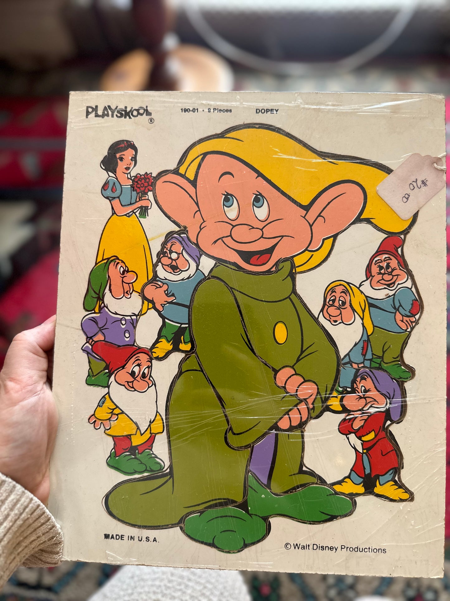 1970s Playskool Dopey Wooden Puzzle