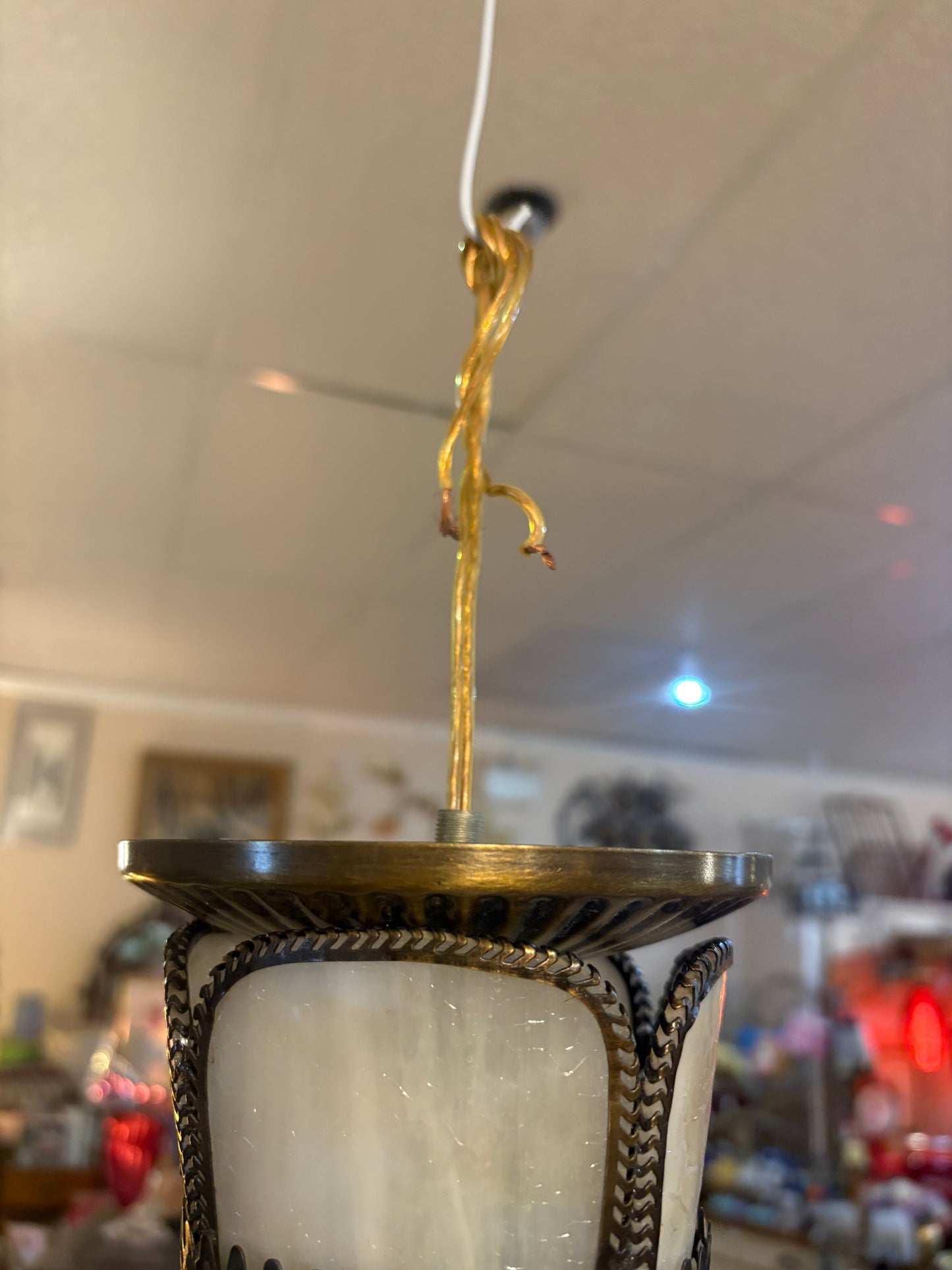 Courier & Ives Swag Lamp #1