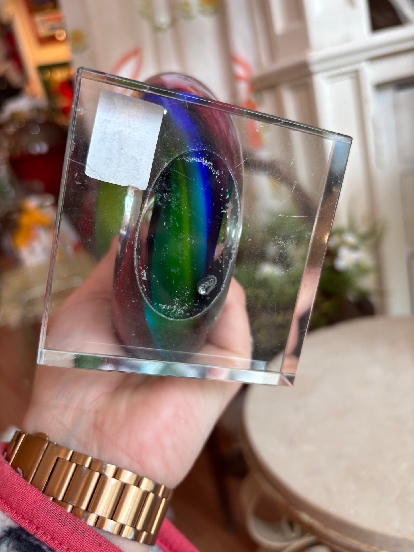 Murano Glassware Ribbon Sculp