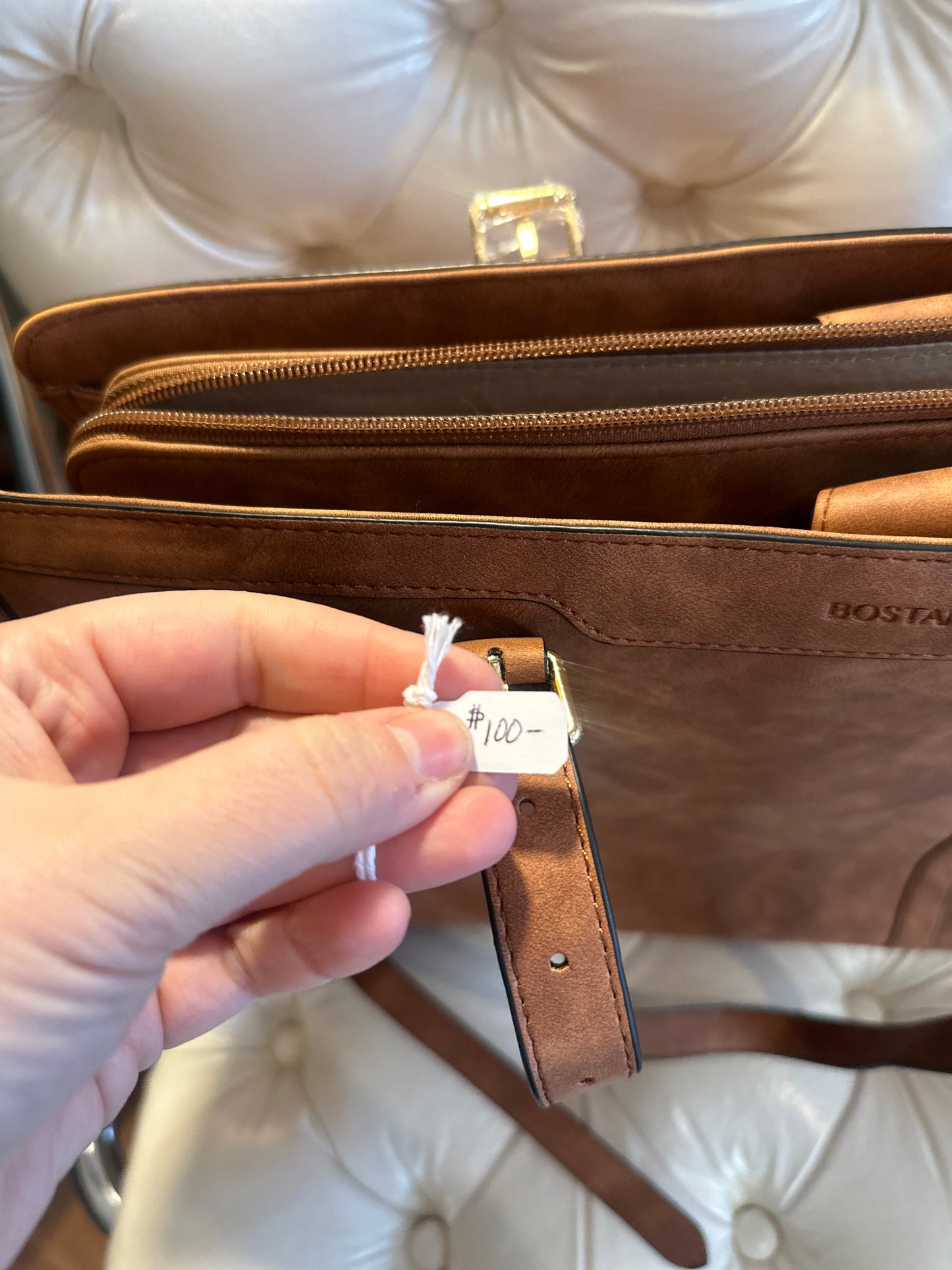 Bostanten Leather work bag